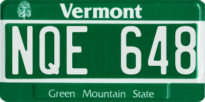 VT license plate NQE648