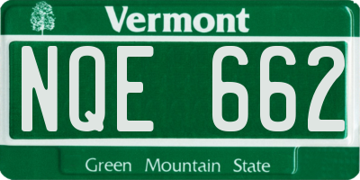 VT license plate NQE662