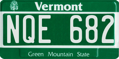VT license plate NQE682
