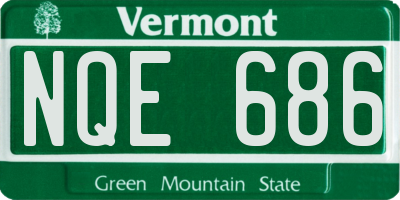 VT license plate NQE686