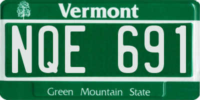 VT license plate NQE691