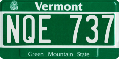 VT license plate NQE737
