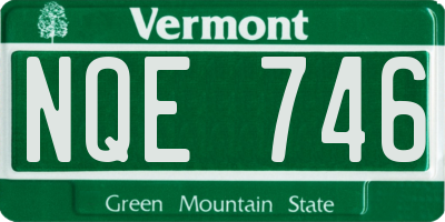 VT license plate NQE746