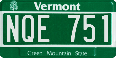VT license plate NQE751