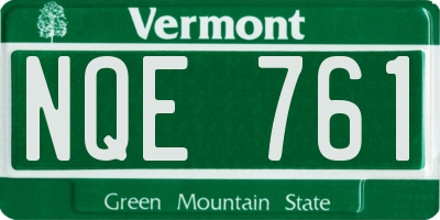 VT license plate NQE761