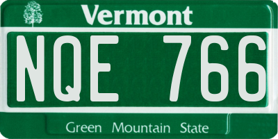 VT license plate NQE766