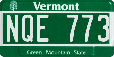 VT license plate NQE773