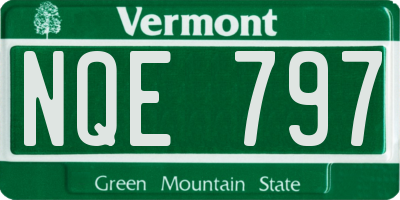 VT license plate NQE797