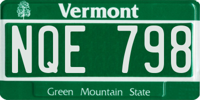 VT license plate NQE798