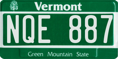 VT license plate NQE887