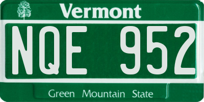 VT license plate NQE952