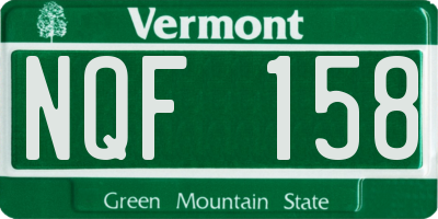 VT license plate NQF158