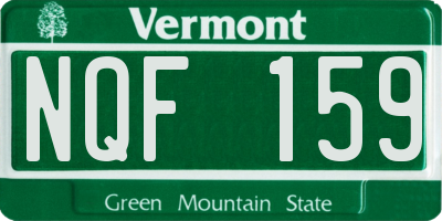 VT license plate NQF159