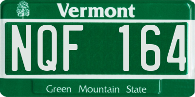VT license plate NQF164