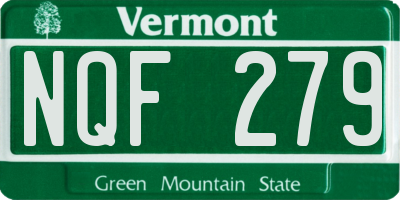 VT license plate NQF279