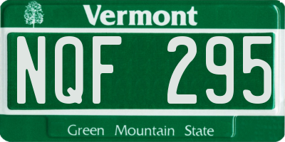 VT license plate NQF295