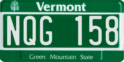VT license plate NQG158