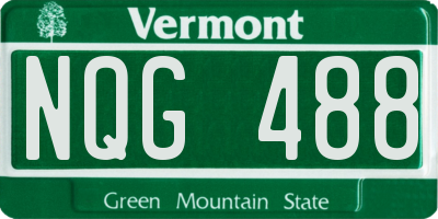 VT license plate NQG488