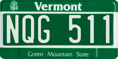 VT license plate NQG511