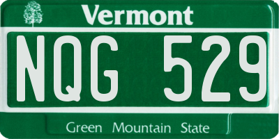 VT license plate NQG529