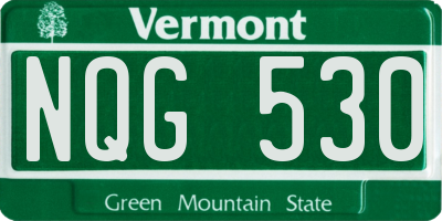 VT license plate NQG530