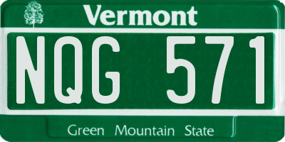 VT license plate NQG571