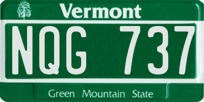 VT license plate NQG737