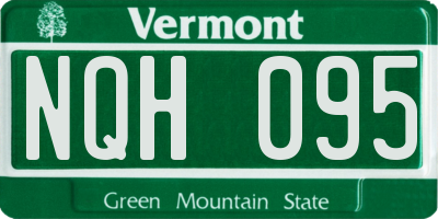 VT license plate NQH095