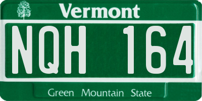 VT license plate NQH164