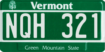 VT license plate NQH321