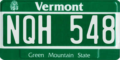 VT license plate NQH548