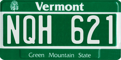 VT license plate NQH621