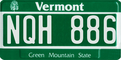 VT license plate NQH886