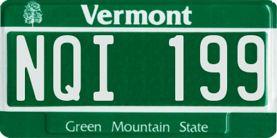 VT license plate NQI199