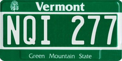 VT license plate NQI277