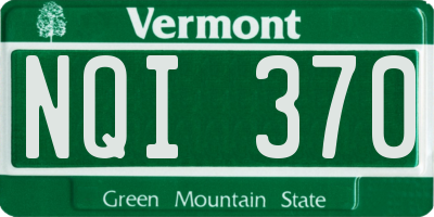 VT license plate NQI370
