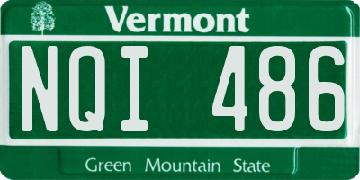 VT license plate NQI486