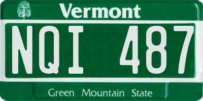 VT license plate NQI487
