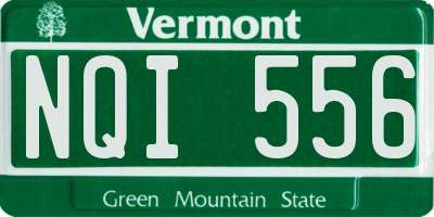 VT license plate NQI556