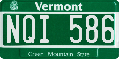 VT license plate NQI586