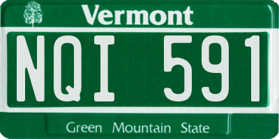VT license plate NQI591