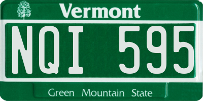 VT license plate NQI595