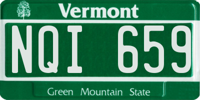 VT license plate NQI659