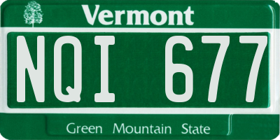 VT license plate NQI677