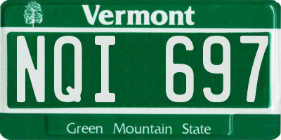 VT license plate NQI697