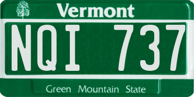 VT license plate NQI737