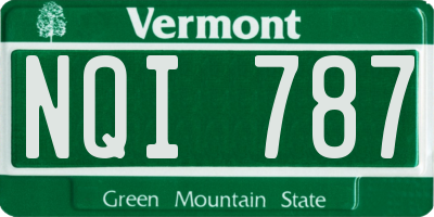 VT license plate NQI787