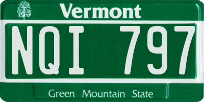 VT license plate NQI797