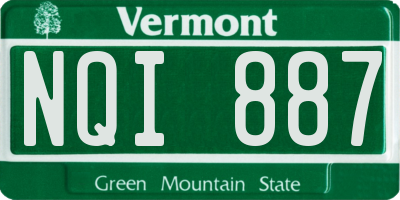 VT license plate NQI887
