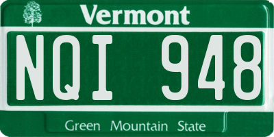 VT license plate NQI948